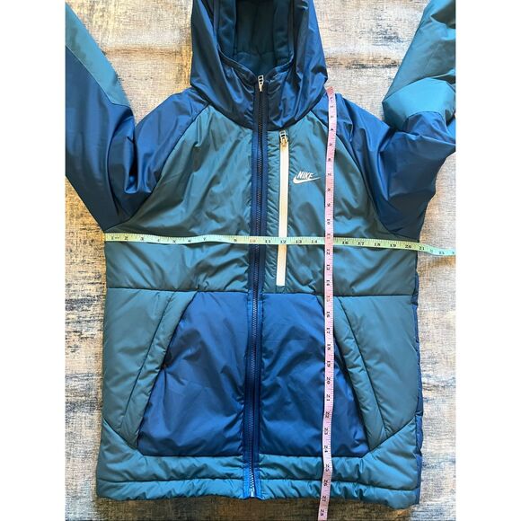 Nike Blue Therma Fit Legacy Hooded Full Zip Jacket Nike DD6857-476 Men's Small - Picture 8 of 8